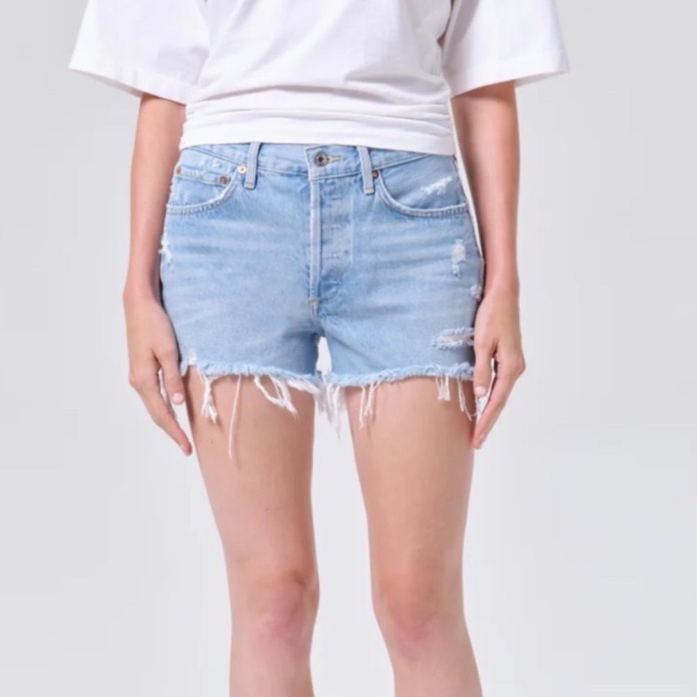 AGOLDE Parker Vintage Cut Off Short Swapmeet Colorway Distressed‎ 34 plus sz